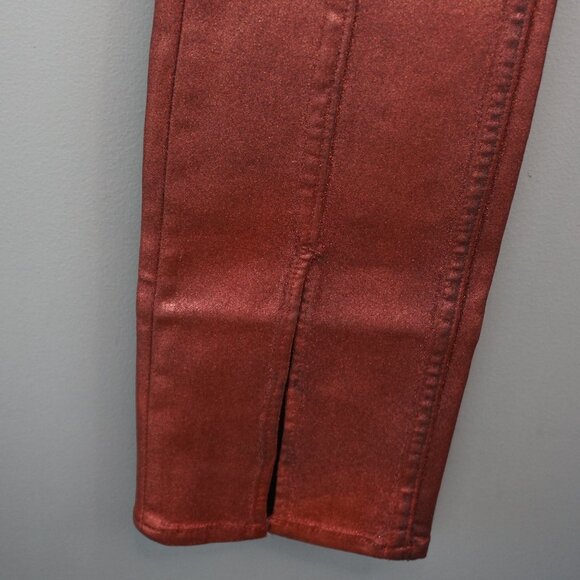 HUDSON Jeans Harlow Ultra High-Rise Cigarette Jeans Cinnamon Glitter size 25 - Picture 8 of 16